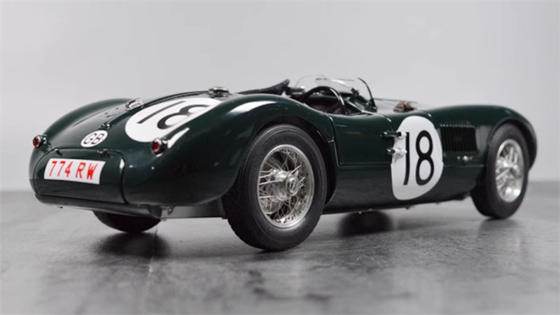 CMC Jaguar C-type Le Mans Racing # 18 Green 1:18 Car Pre-built Model view4