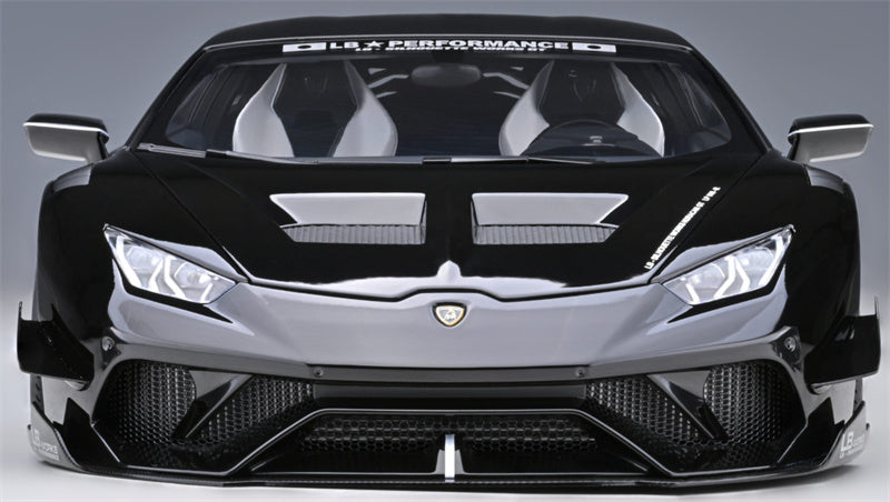 AUTOART Lamborghini HURACAN GT supercar black LBWK AirREX Liberty Walk AK-produce LB PERFORMANCE 1:18 Car Pre-built Model view9