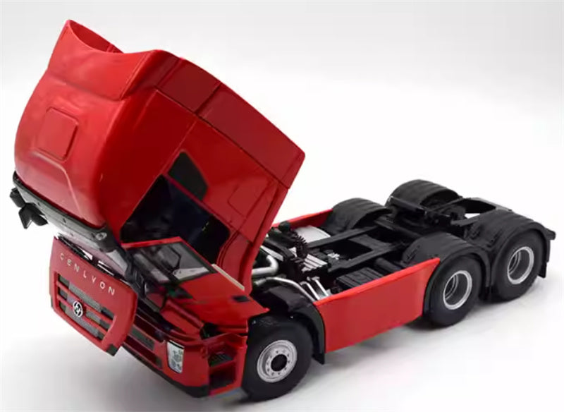 SAIC IVECO Hongyan GENLYON 380 Heavy Truck Tractor red 1:24 Truck Pre-built Model view5