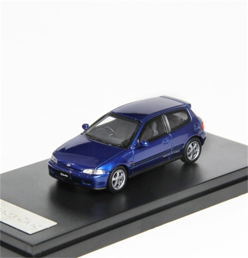 LCD-MODELS Honda Civic SiRII EG6 Blue 1:64 car Pre-built Model view1