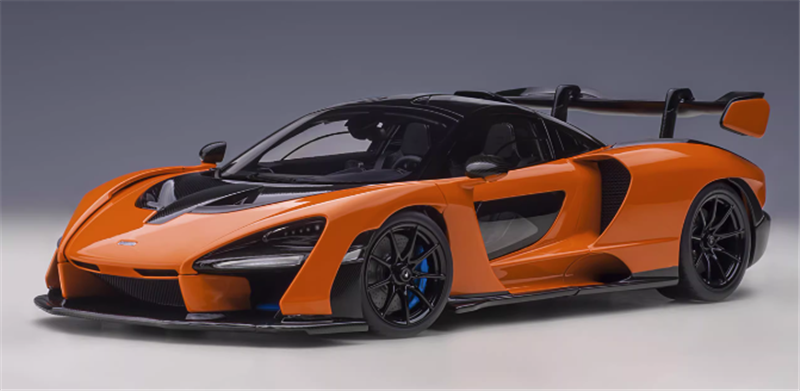 AUTOART McLaren Senna orange 1:18car Pre-a Model