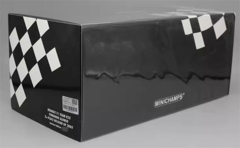 MINICHAMPS RENAULT R25 FERNANDO 2ND PLACE BELGIAN GP 2005 Limited Edition 1:18 Car Pre-built Model view11