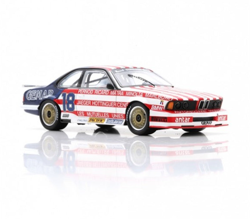 1:43 Spark BMW 635 CSi #18 Championnat de France 1985 P.GURDJIAN LTD 500PCS view7