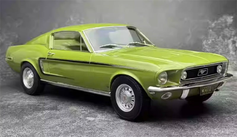 NOREV 1968 Ford Mustang Fastback GT light green 1:12 Car Pre-built Model view6
