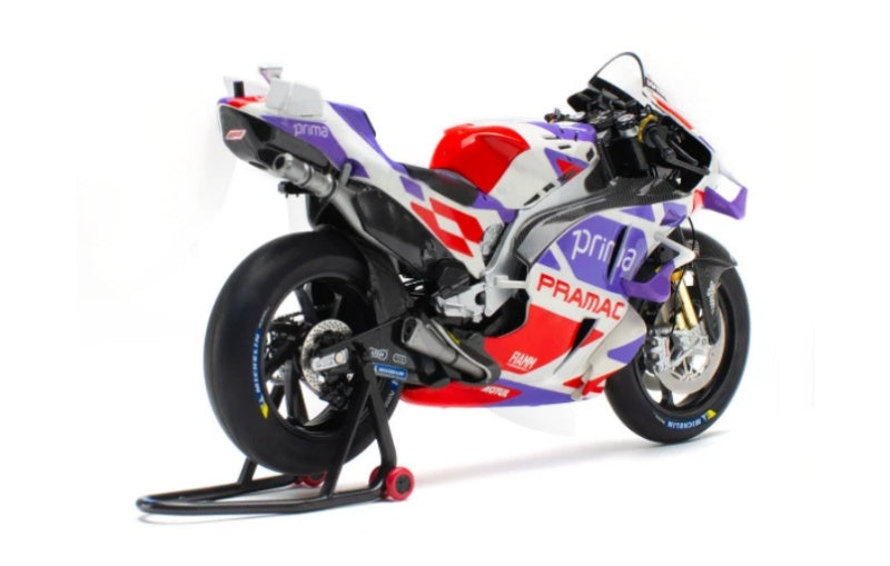 1:12 Ducati PRAMAC MOTO GP23 Jorge Martin 89# KiloWorks Purple White Diecast Model view4
