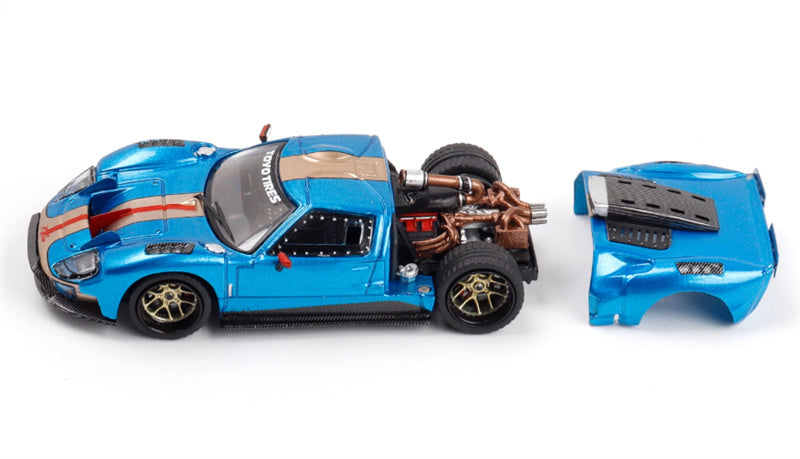 Rhino Model Ford GT40 Blue Limited Edition 999PCS ONLY 1:64 Car Pre-built Model view4