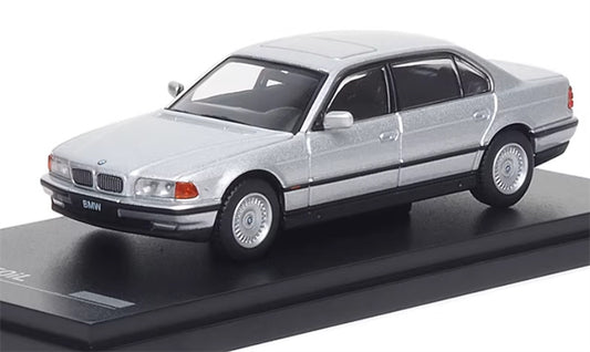 Almost Real BMW 750iL E38 Silver 1:64 Car Pre-built Airliner Model Display view1