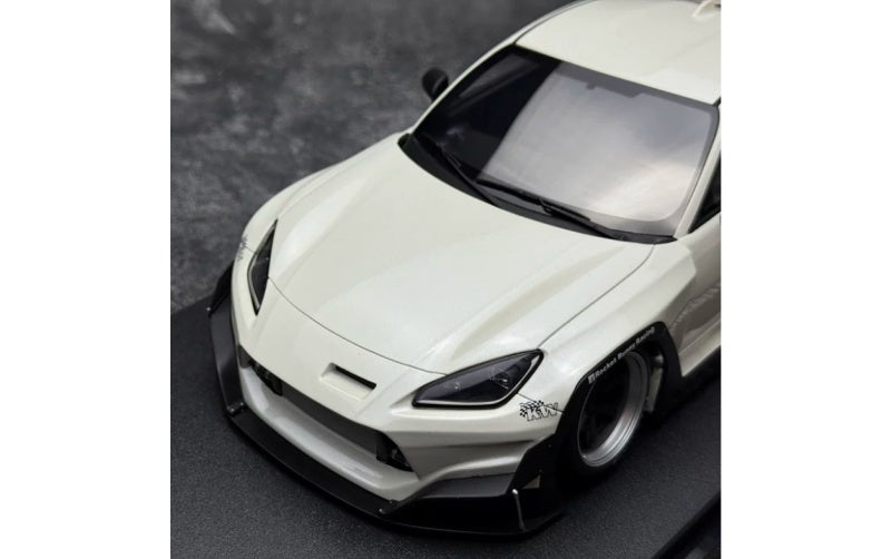 1:18 Toyota GR86 White Rocket Bunny GT Spirit PANDEM Wide Body Resin Car Model