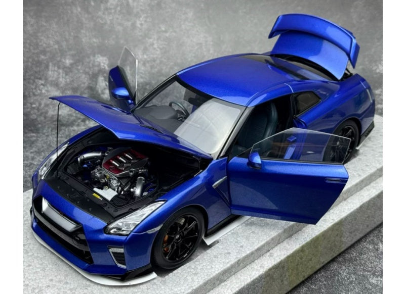 1:18 Nissan GT-R NISMO R35 2022 Wangan Blue MOTORHELIX Track Edition Limited Edition 399PCS ONLY DIECAST Model