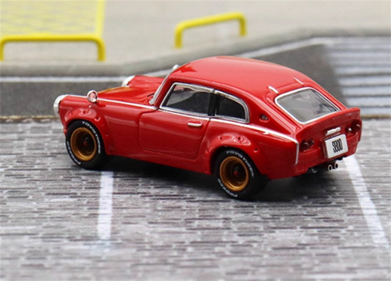 Mortal Honda S800 Limited Edition 499PCS ONLY red 1:64 Car Pre-built Model view2