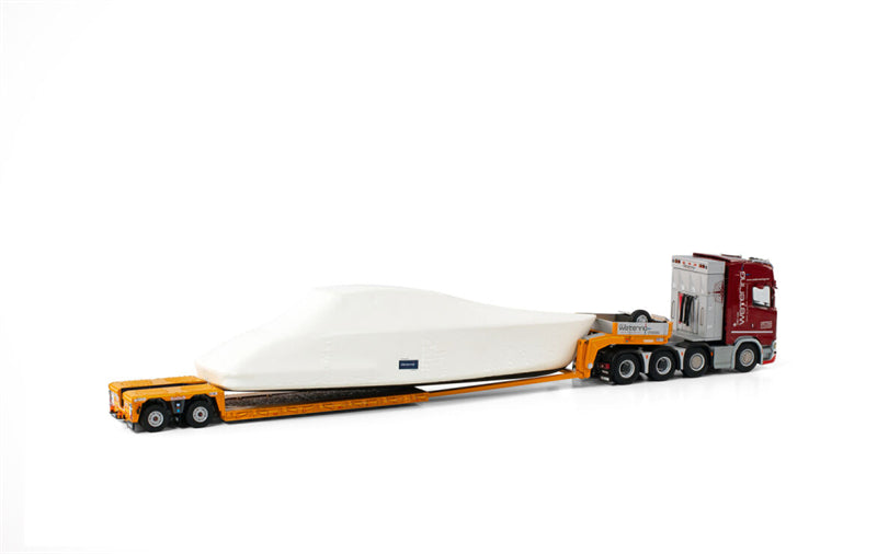WSI SCANIA S HIGHLINE 8X4 LOW LOADER | EURO - 2 AXLE Van de Wetering Transport 1:50 DIECAST Truck Lorry