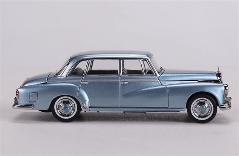 GFCC Mercedes Benz 300D 1959 classic car Ice Blue LHD 1:64 car Pre-built Model view3