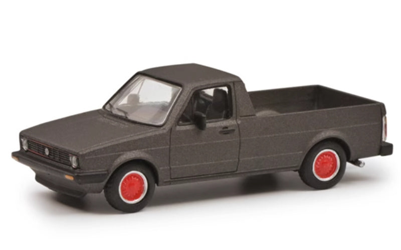 Schuco vw Caddy Pickup grey 1:64 Truck Pre-built Model