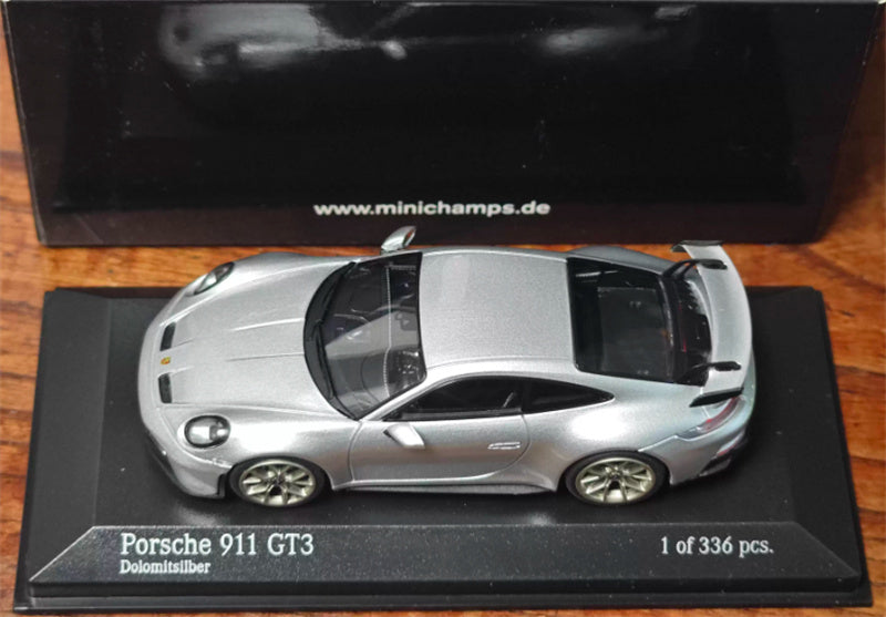 1:43 Porsche 911 992 GT3 2020 Dolomitsilber  MINICHAMPS Limited Edition 336PCS ONLY DIECAST Car Model