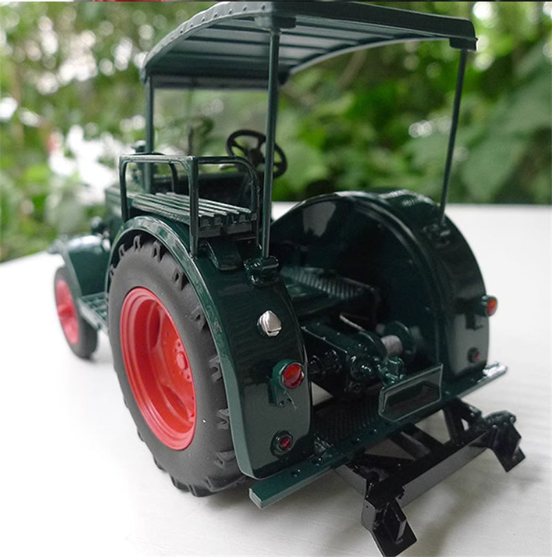 SCHUCO Hanomag R 40 mit Dach Tractor peacock blue 1:32 Truck Pre-built Model