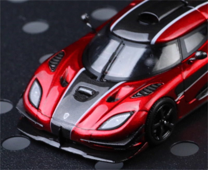 TIMETOP Koenigsegg One: 1 Open Lid Gift Box Edition Metallic Red Limited Edition 999PCS ONLY 1:64 Car Pre-built Model view4
