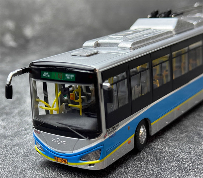 Beijing Public Transport Huayu BJD-WG120DK 118 Road trolley bus 1:64 Bus Pre-built Model view10