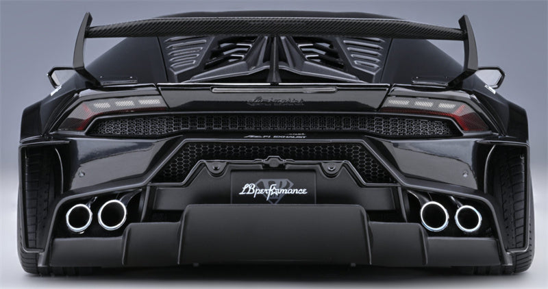 AUTOART Lamborghini HURACAN GT supercar black LBWK AirREX Liberty Walk AK-produce LB PERFORMANCE 1:18 Car Pre-built Model view10