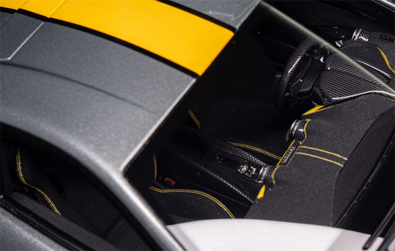 1:18 Ferrari 812 grey Amalgam Resin Car Model view3