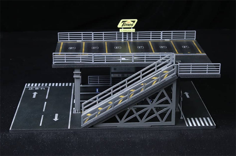 1:64 STEEL STRUCTURE PLATFORM PARKING SCENE E Version MoreArt ABS Model Kit