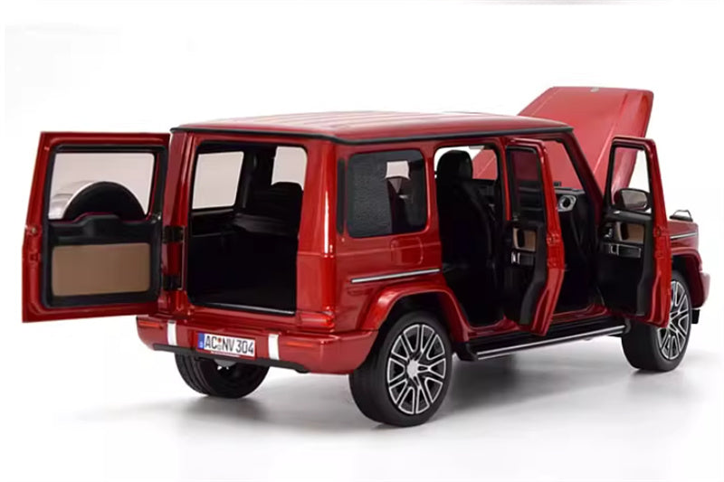 NOREV 2024 Mercedes Benz G500 G-Class off-road red 1:18 Car Pre-built Model view4