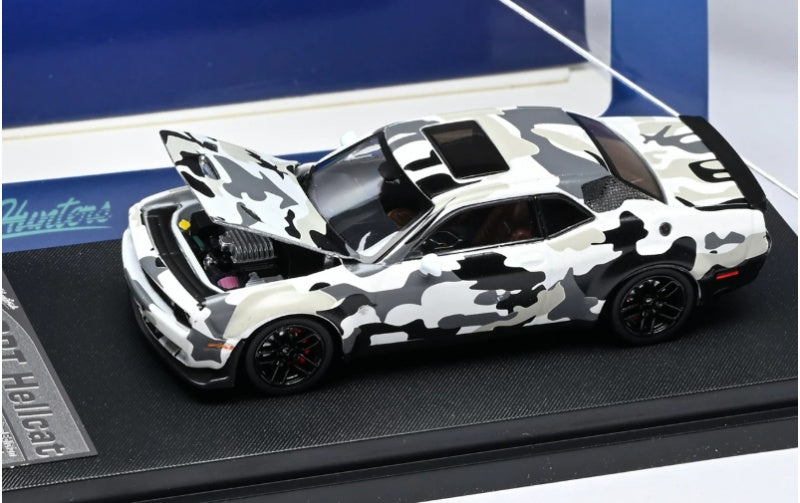 1:64 DODGE SRT Hellcat  Desert Fox Stance Hunters  Limited Edition 499PCS ONLY DIECAST Model