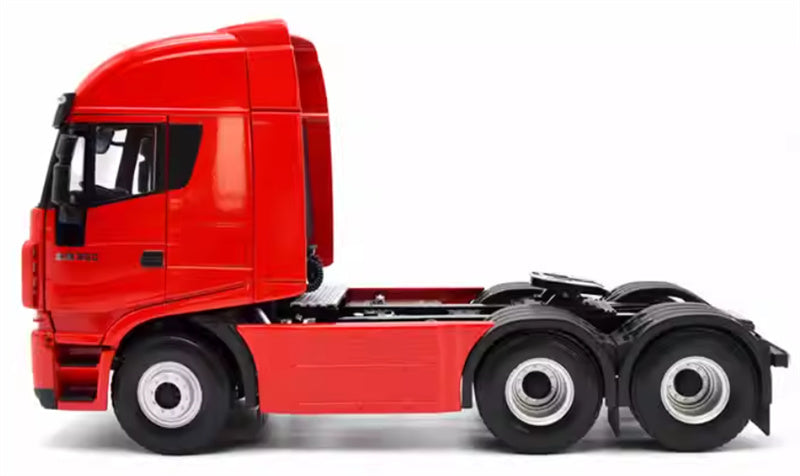 SAIC IVECO Hongyan GENLYON 380 Heavy Truck Tractor red 1:24 Truck Pre-built Model view3