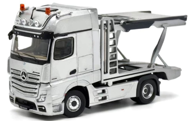 1:64 Mercedes-Benz Actros High top electronic mirror LHD  Silver Unique Model x Tiny  DIECAST Model