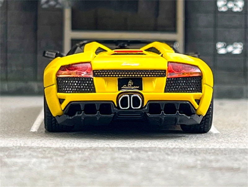 Phantom Knight Lamborghini Miura LP640 sports car Limited Edition 999PCS ONLY Convertible yellow 1:64 Car Pre-built Model view7