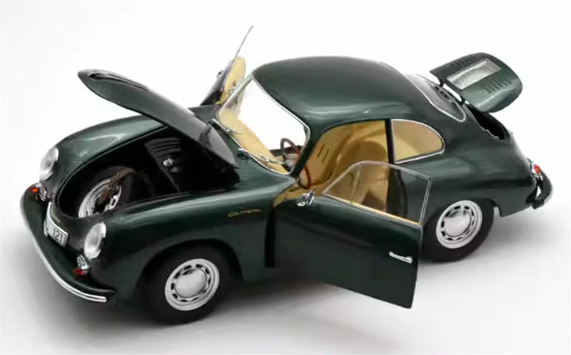 Schuco Porsche 356 A Carrera Coupe Green hardtop Limited Edition 1000PCS ONLY 1:18 Car Pre-built Model view6