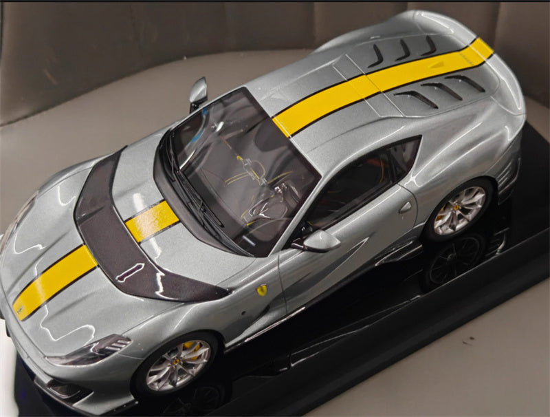 1:18 Ferrari 812 grey Amalgam Resin Car Model view6