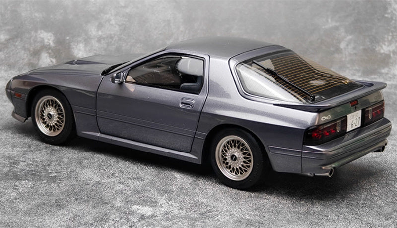 WHELART Mazda Savanna RX-7 FC3S Unlimited Edition Metallic Gray Limited Edition 1:18 Car Pre-built Model view5