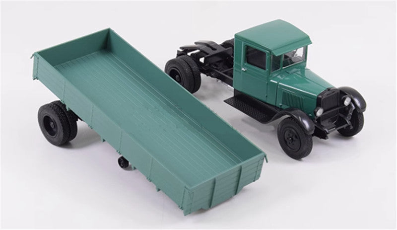 Modimio Russia ZIS-10 semi-trailer Green 1/43 Truck Pre-built Model