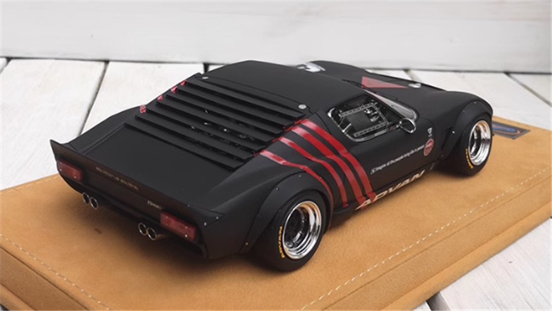 Lamborghini miura Vintage car Matte black 1/18car Pre-a Model