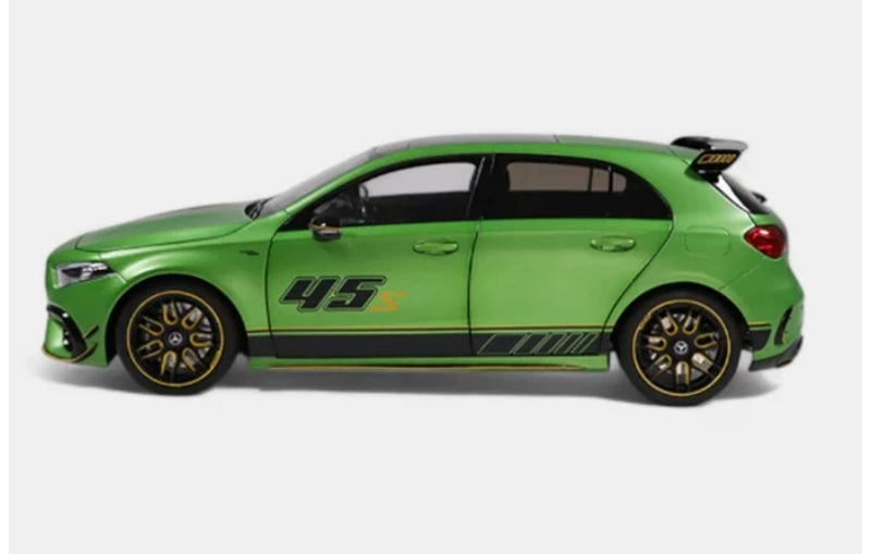 1:18 Mercedes-Benz AMG A45 S NZG Livery Edition Green Diecast Model view5