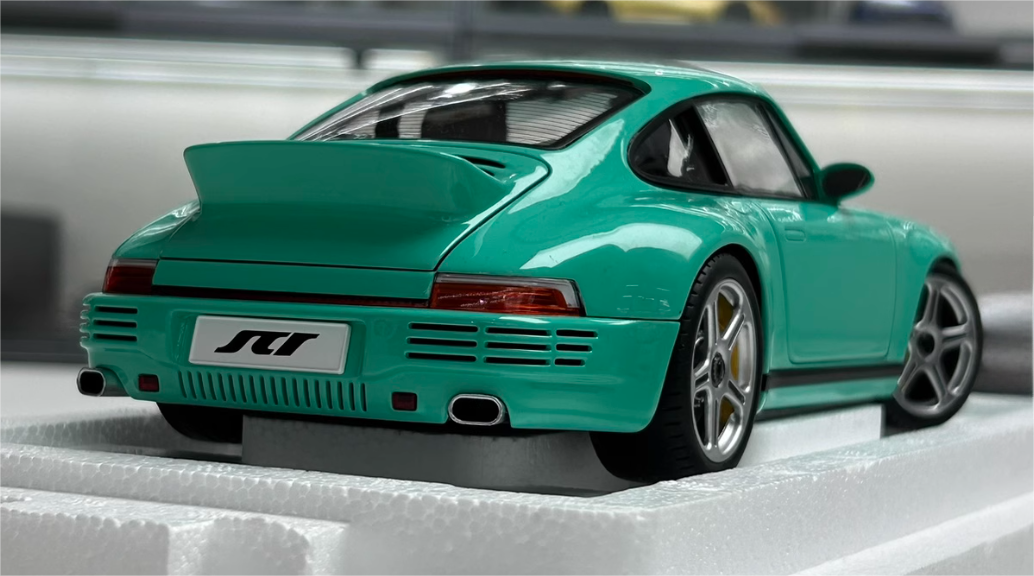 Almost Real Porsche 911 RUF 2018 Mint Green 1:18 Car Pre-built Model view6