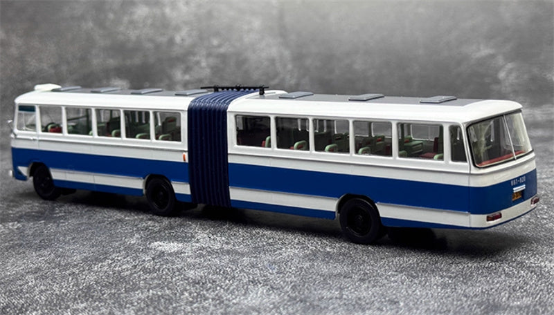 AUTO-GLIMPSE Shanghai Bus SK661 articulated trolley bus Royal Blue 217 Road Low rated version (flat peak type) 1974-1988 1:64 Bus Pre-built Model view2