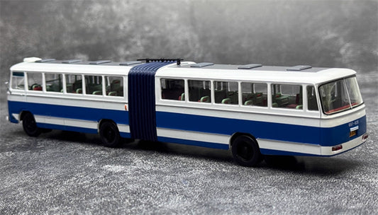 AUTO-GLIMPSE Shanghai Bus SK661 articulated trolley bus Royal Blue 217 Road Low rated version (flat peak type) 1974-1988 1:64 Bus Pre-built Model view2