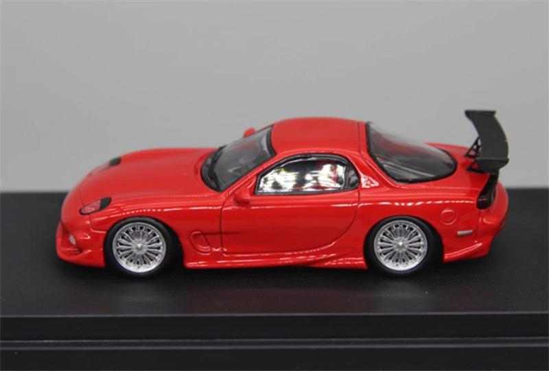 Mortal Mazda RX7 Veilside Limited Edition red 1:64 Car Pre-built Model view9