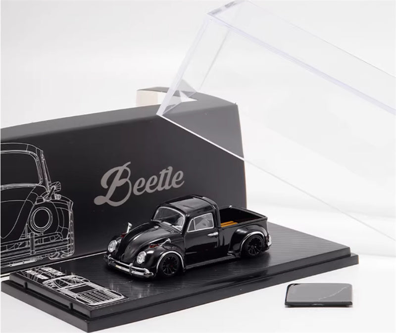 Liberty 64 Volkswagen Beetle Pickup Black Limited Edition 499PCS ONLY ROB3DESIGN 1:64 Car Pre-built Airliner Model Display view10