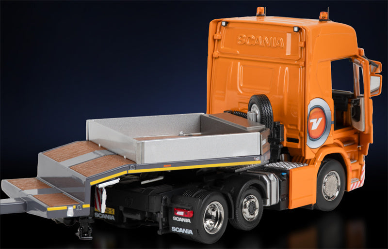 IMC Scania R High 6x2 + MCOS 4 Low board trailer Van der Vlist 1:50 Truck Pre-built Model