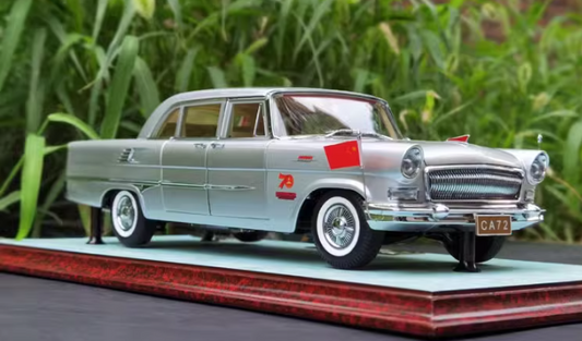 Century Dragon Hongqi CA72 70th Anniversary Edition silver 1:18car Pre-a Model
