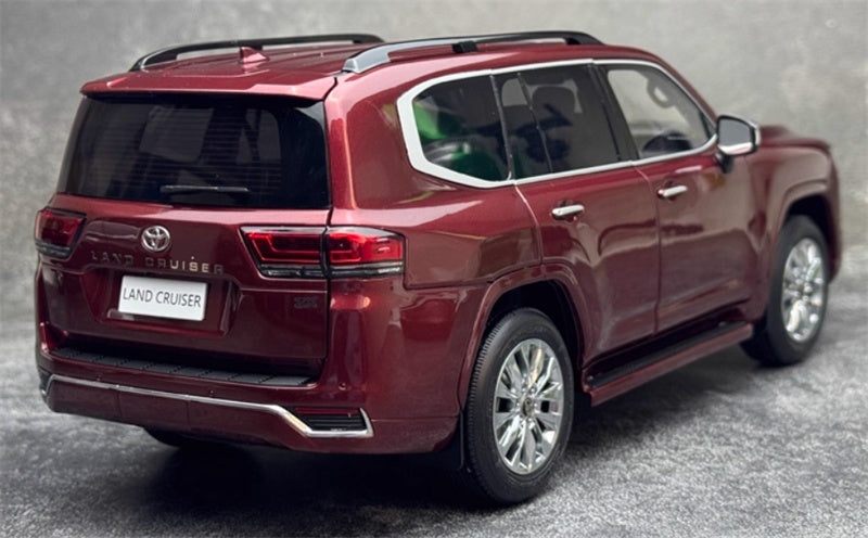 LCD-MODELS Toyota Land Cruiser LC300 ZX SUV red 1:18 Car Pre-built Model view7