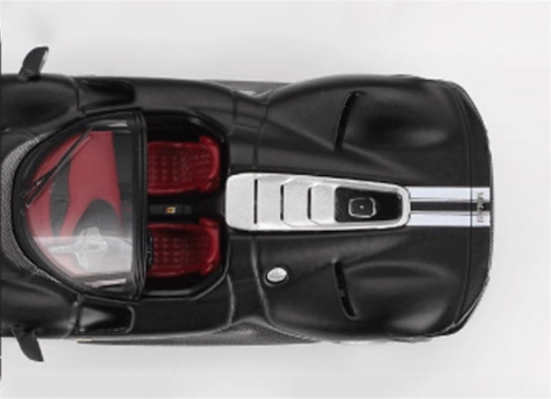 BBR MODELS Ferrari Daytona SP3 convertible Matte Black 1:64 Car Pre-built Model view5