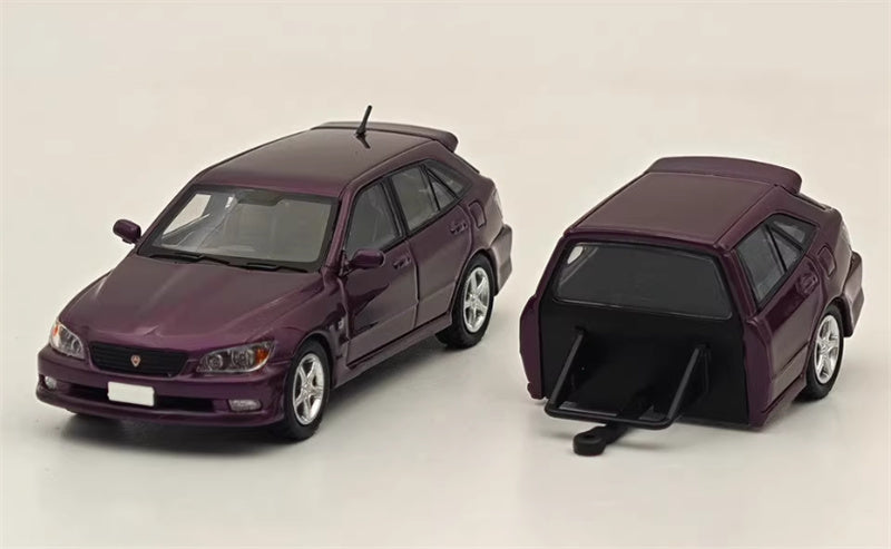 Mortal TOYOTA ALTEZZA GITA IS200 Exhibition HEC Limited Purple - Set Limited Edition 1:64 Car Pre-built Model view6