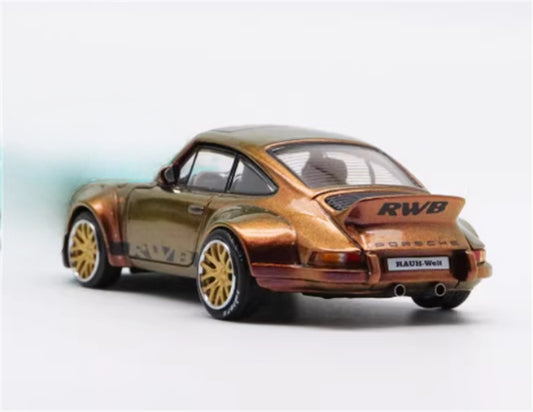 mymodelcollect Porsche RWB 930 Duck Wing chameleon Limited Edition 1500PCS ONLY RAUH - Welt 1:64 Car Pre-built Model view2