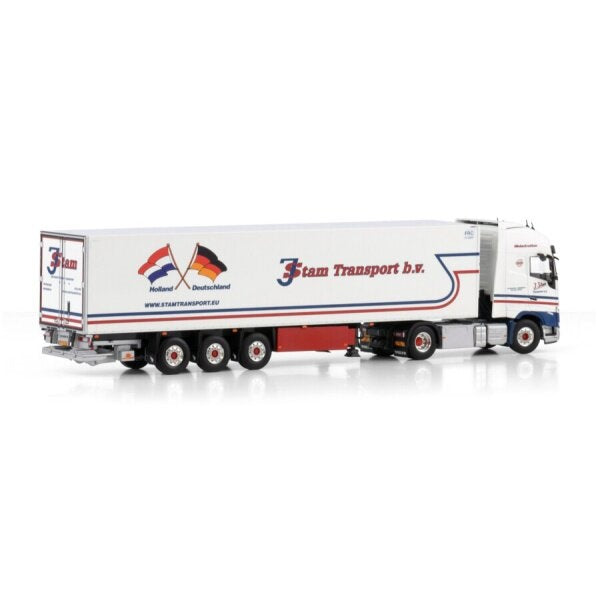 1:50 VOLVO J. STAM FH5 XL 4X2 REEFER TRAILER 3 AXLE WSI   DIECAST Model