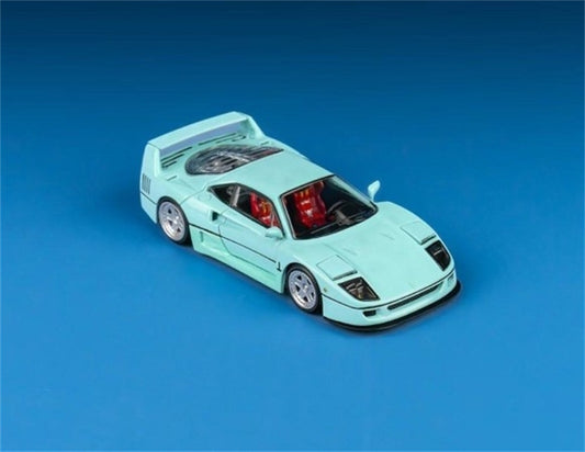 Findclassically Ferrari Takeshi Kimura's F40 Ti Blue Filp-Up Light Limited Edition 500PCS ONLY 1:64 car Pre-built Model view1
