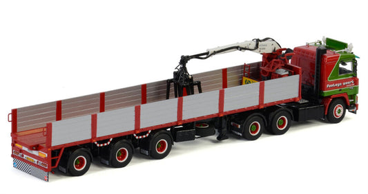 WSI VOLVO F12 6x4 BRICK TRAILER - 3 AXLE - WITHOUT LOAD Fonteijn Weert 1:50 Truck Pre-built Model