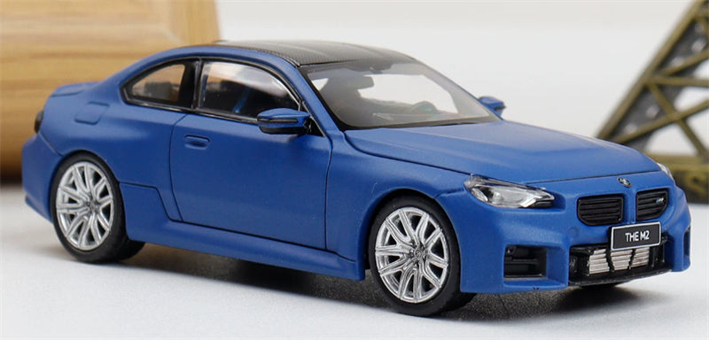 1:64 BMW M2 G87 Frozen Portimao Blue Howie Model DIECAST Civil Car Model